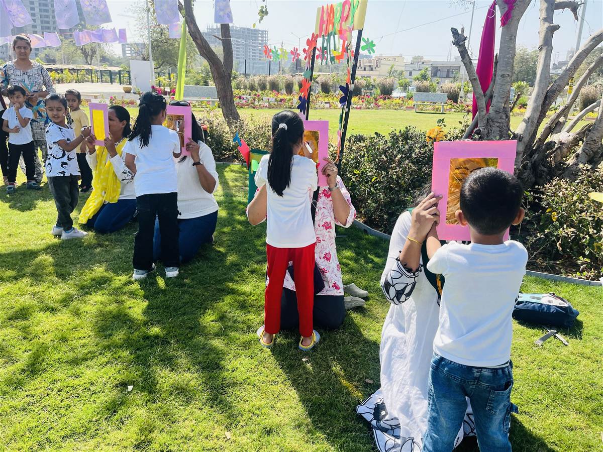 Active nursery pre primary students during hands-on learning sessions at Kings Court World School Jaipur