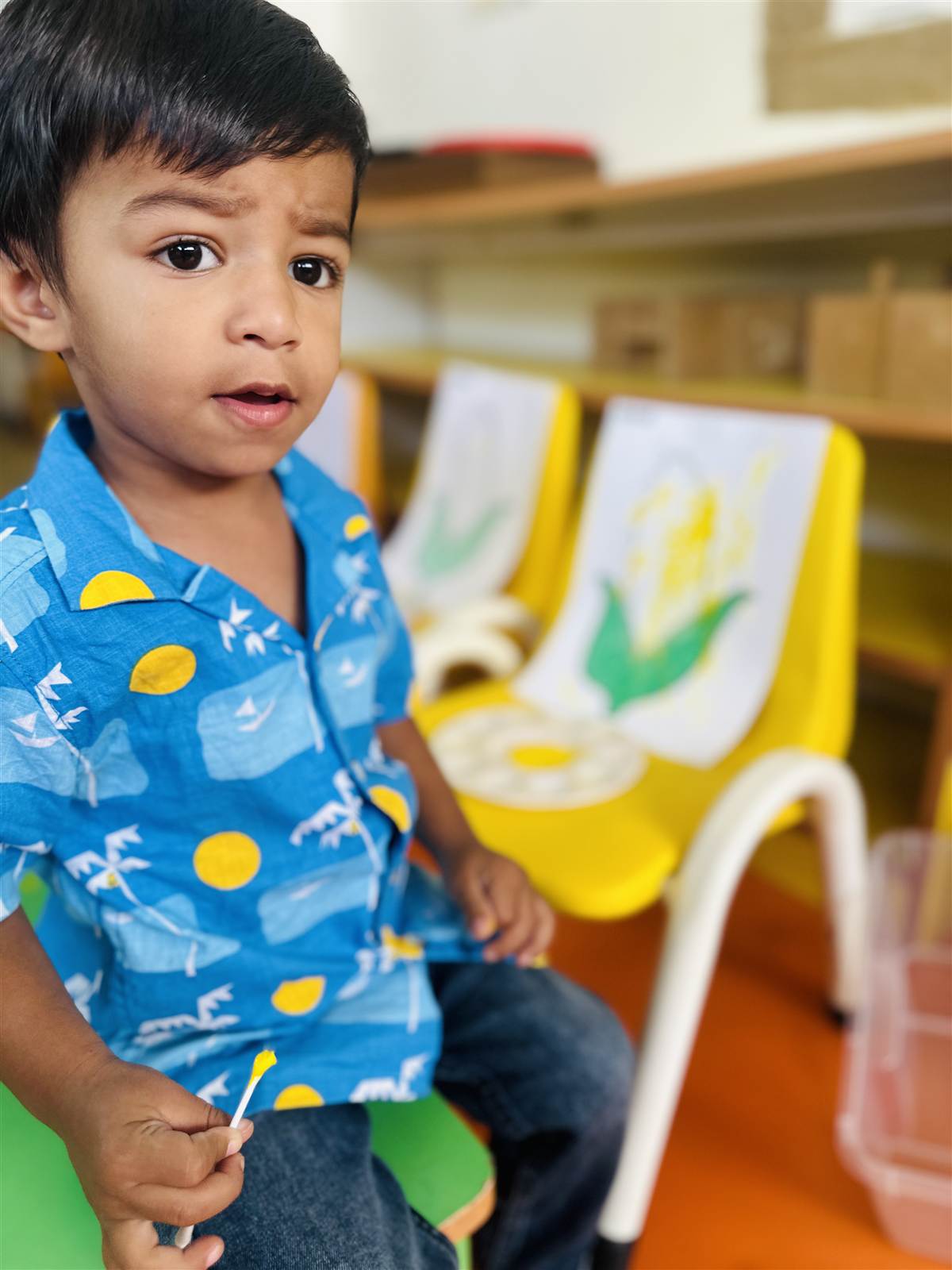 Parents choosing preschool